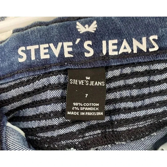 STEVE’S JEANS Boys Dark Blue Jeans Stretch Denim Slim Fit NWT Size 7 MSRP $34 - Picture 9 of 10